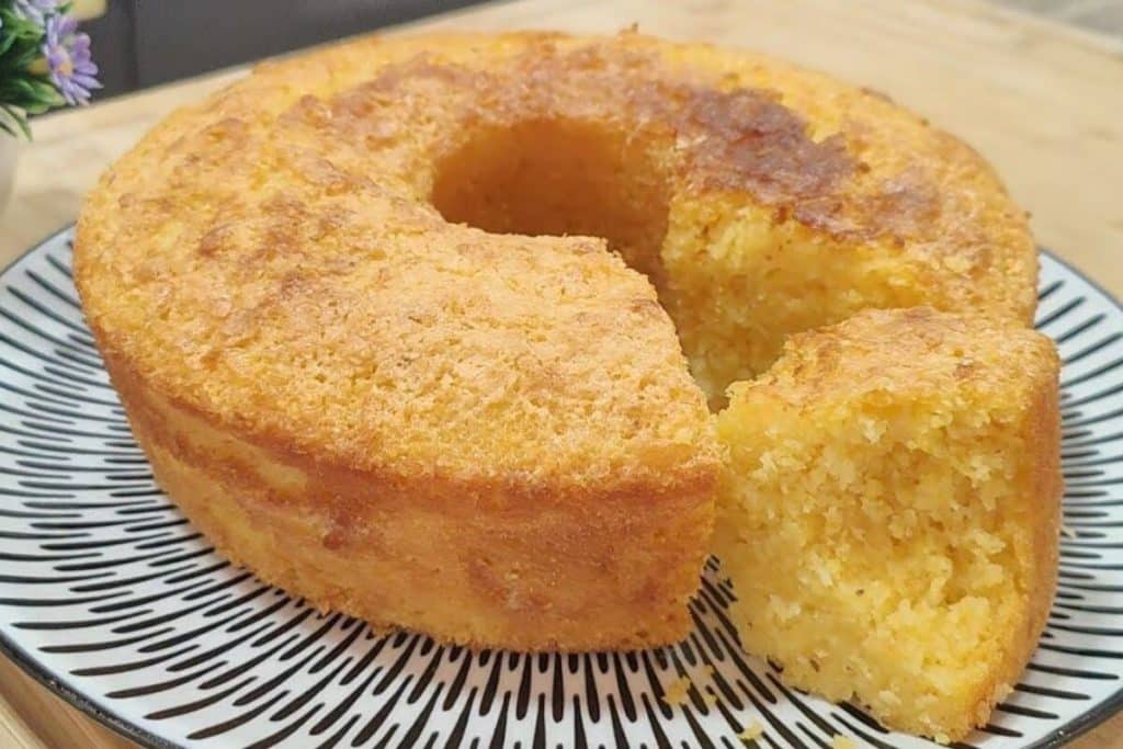 Bolo de flocão de milho