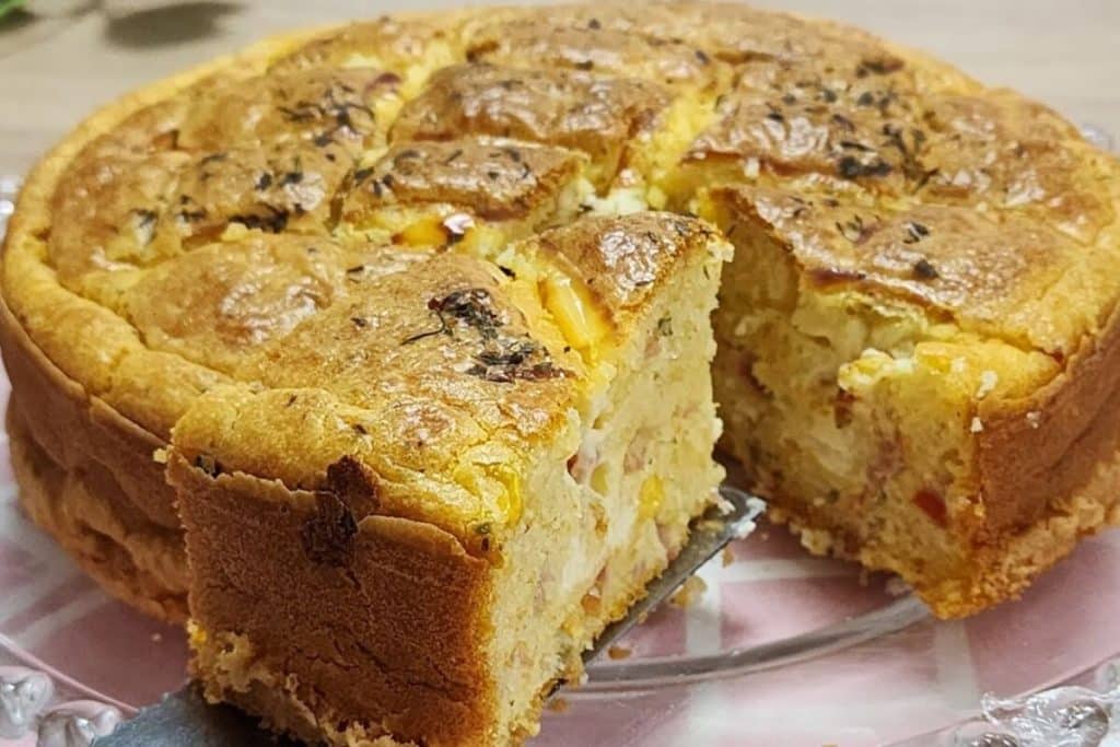 Bolo salgado fofinho