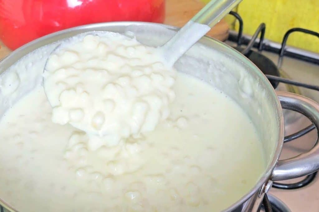 Canjica branca cremosa