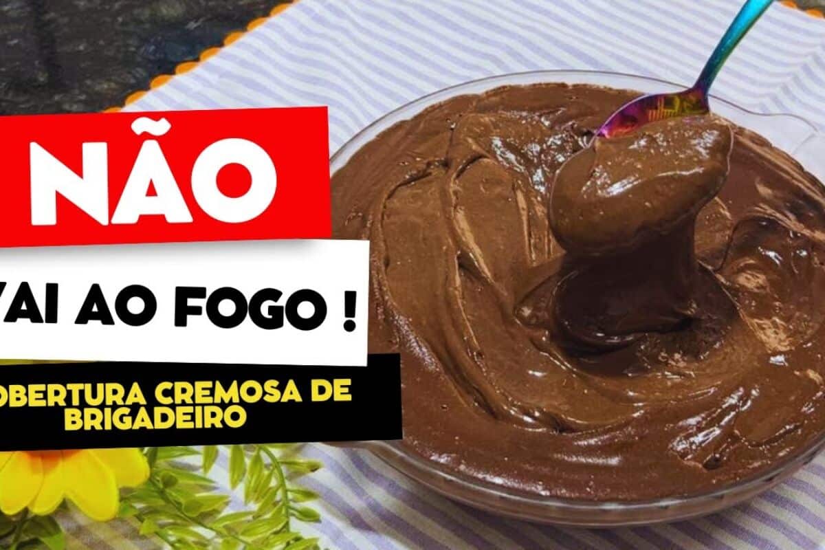 Cobertura cremosa de brigadeiro