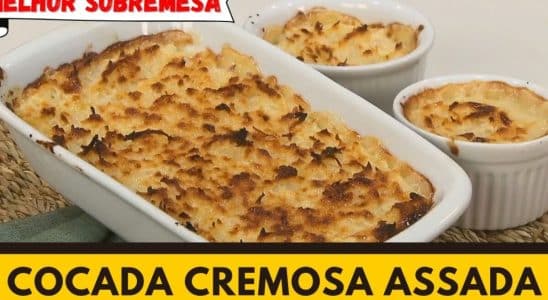 Cocada cremosa de forno