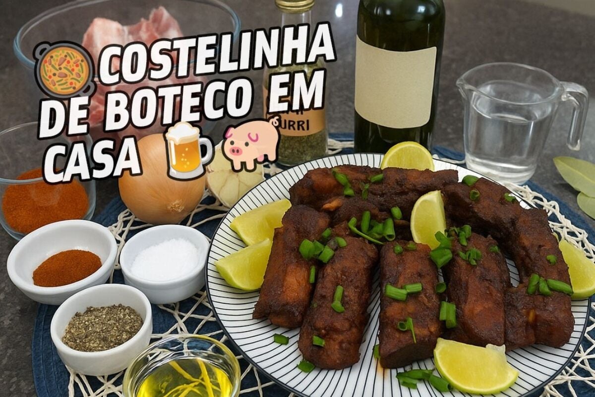 Costelinha de porco na panela