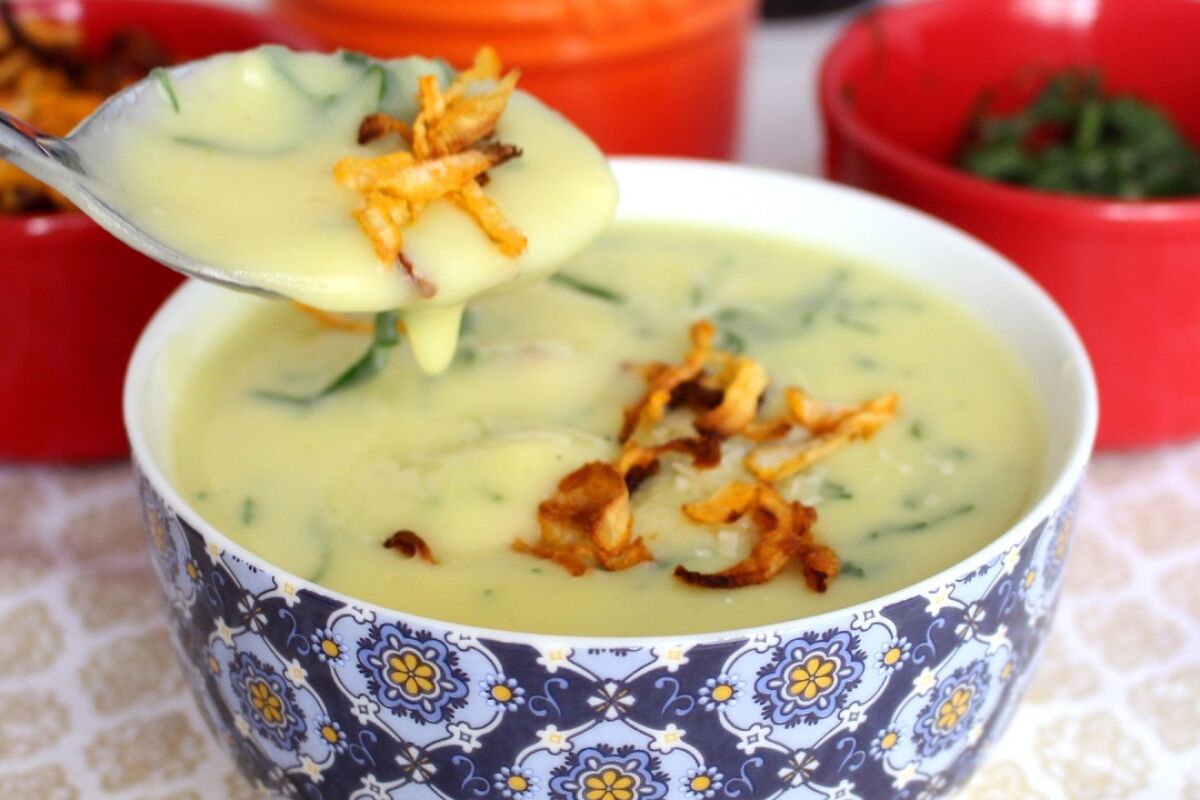 Creme de mandioquinha