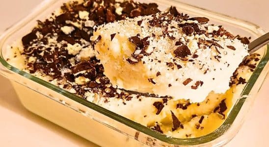 Gelado cremoso de coco