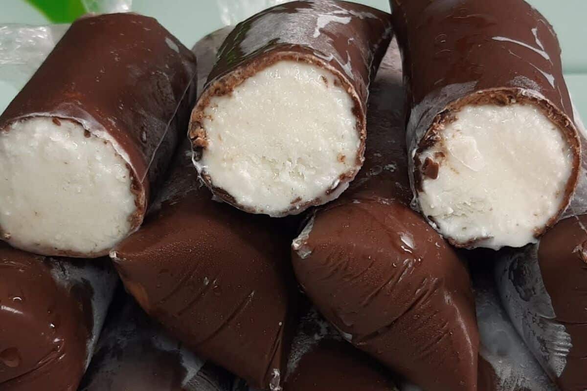 Geladinho gourmet de coco