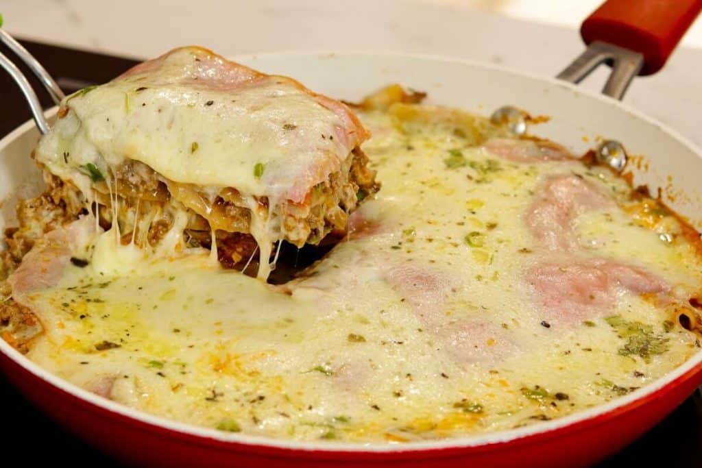 Lasanha de frigideira