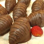 Morango com chocolate