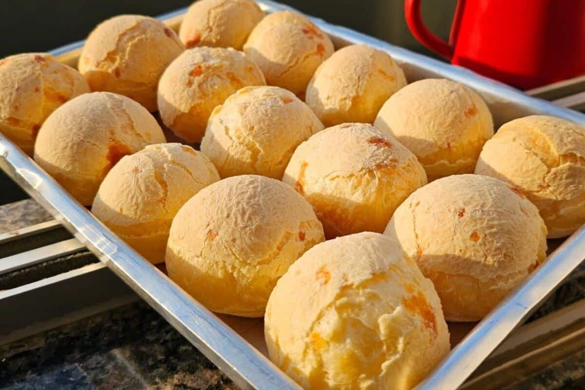 Pão de queijo com polvilho doce