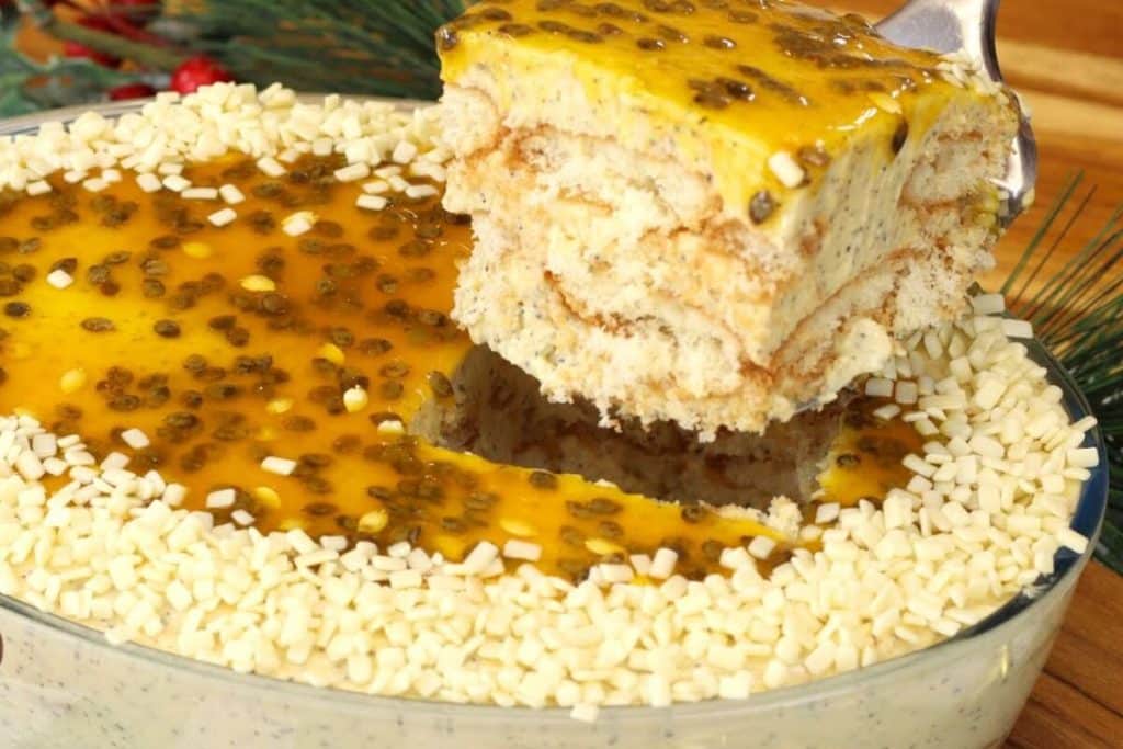 Pavê de maracujá cremoso, a sobremesa que não vai ao fogo e fica pronta num piscar de olhos 72 Pavê de maracujá cremoso