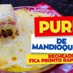 Purê de mandioquinha recheado