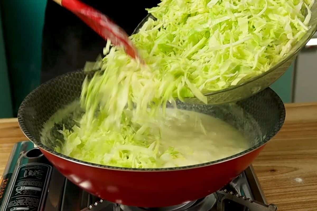 Repolho gratinado