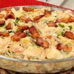 Salada de batata com bacon