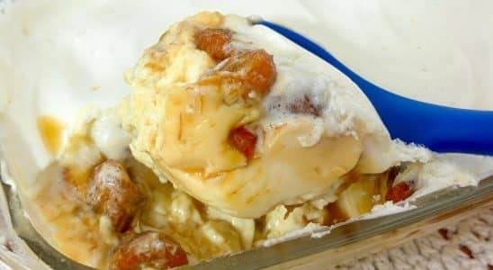 Sobremesa cremosa de banana