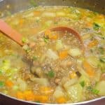 Sopa de legumes com carne