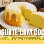 Bolo de iogurte com coco