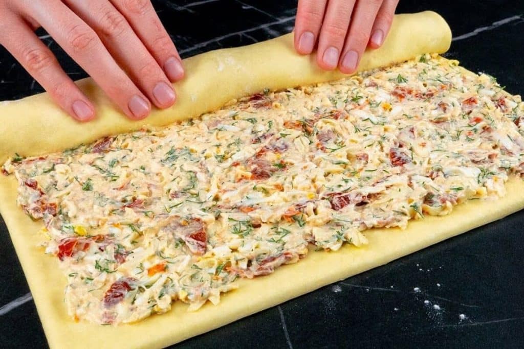 Lanche de massa folhada