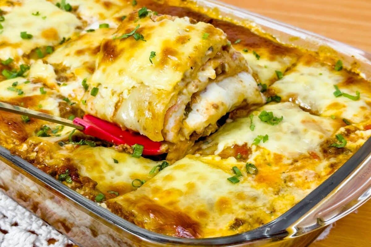 Lasanha de carne suculenta e com muito queijo, para você preparar para a família e arrasar 169 Lasanha de carne