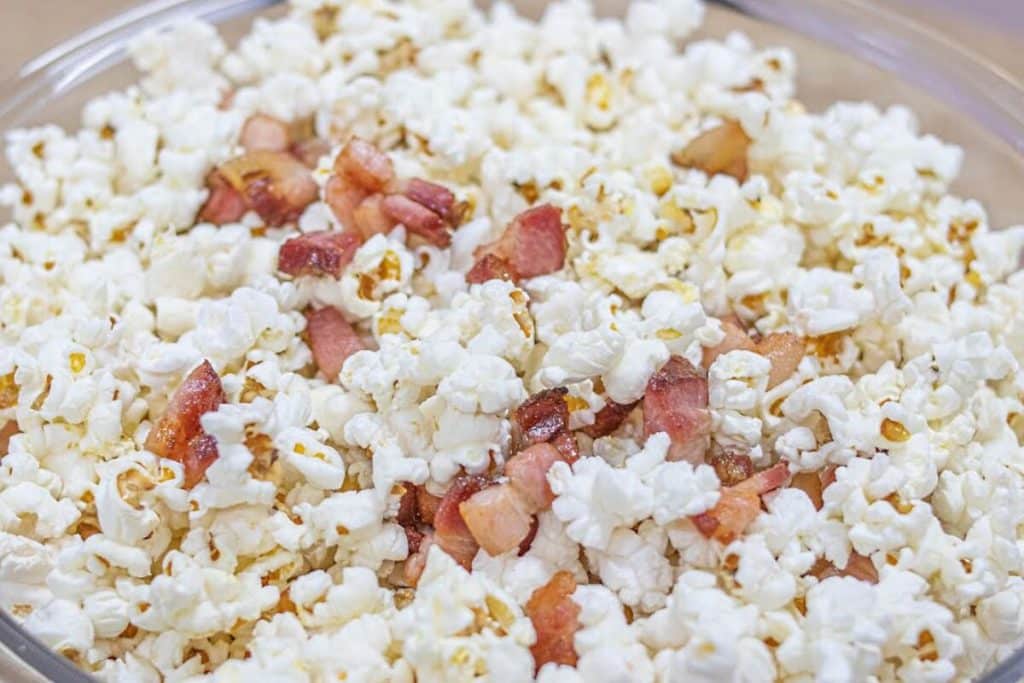 Pipoca com bacon