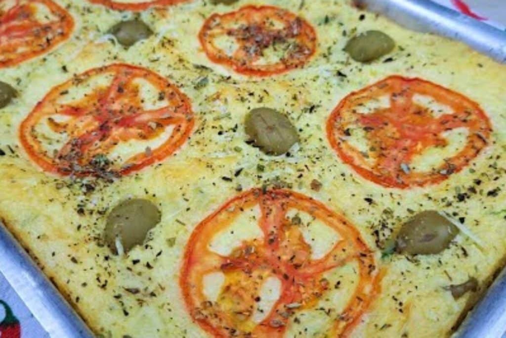 Torta de arroz amanhecido