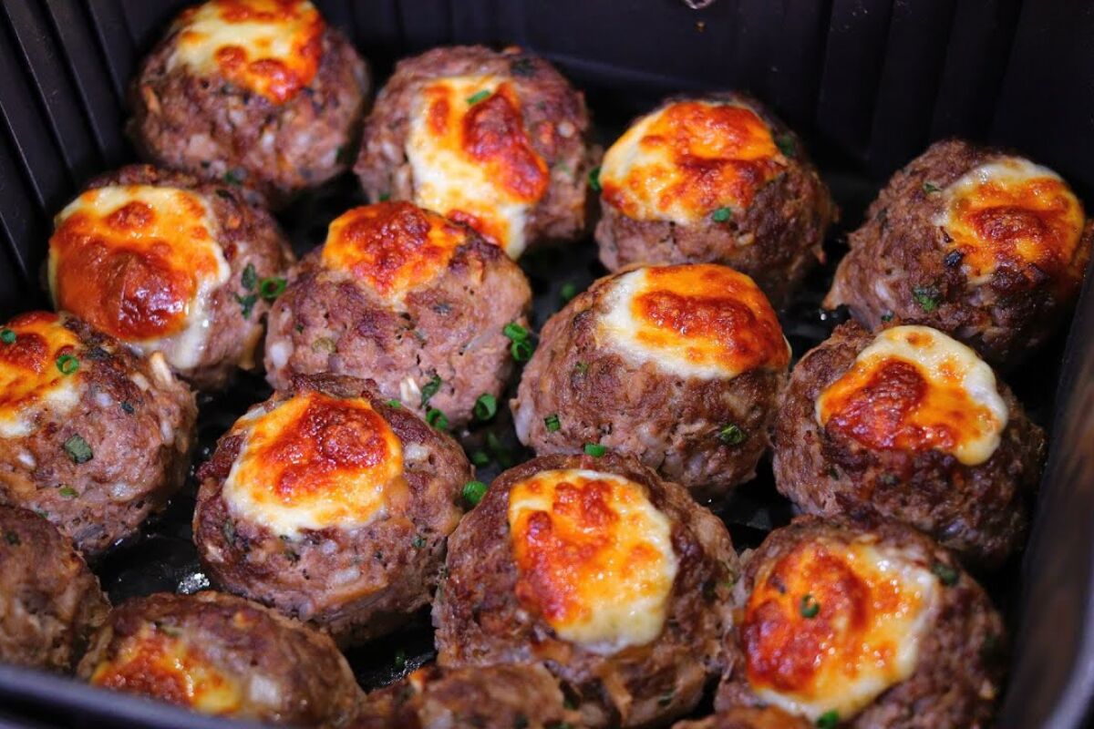 Almôndega na air fryer