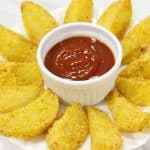 Batata assada crocante