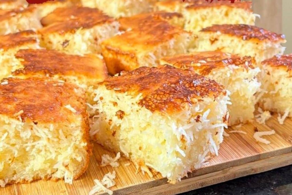 Bolo cocada sem farinha de trigo