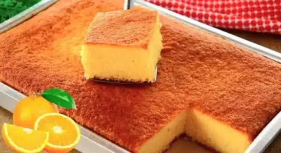 Bolo de laranja fofinho feito com a medida de cinco copos, para perfumar a sua cozinha 1 Bolo de laranja fofinho