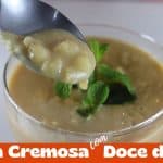 Canjica com doce de leite