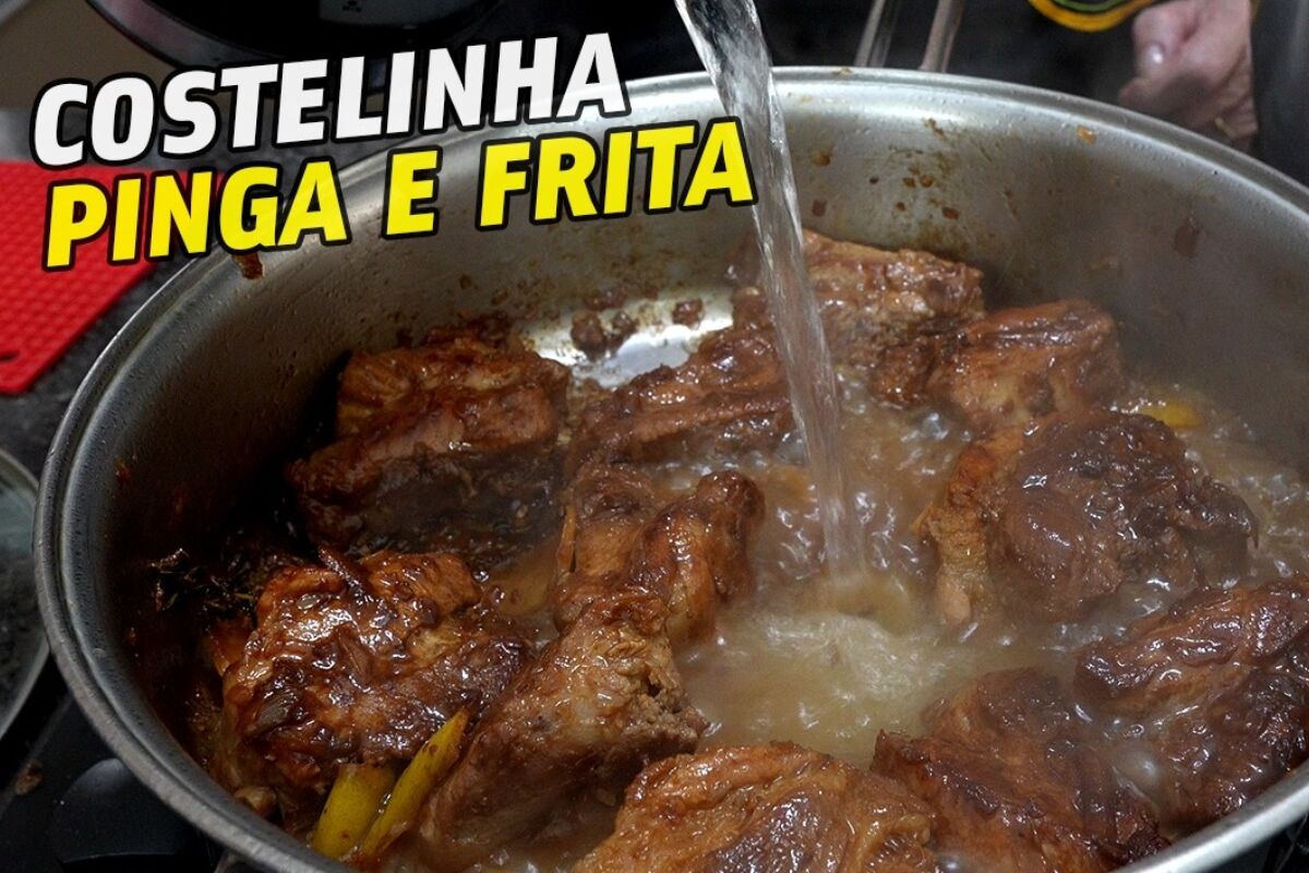 Costelinha pinga frita