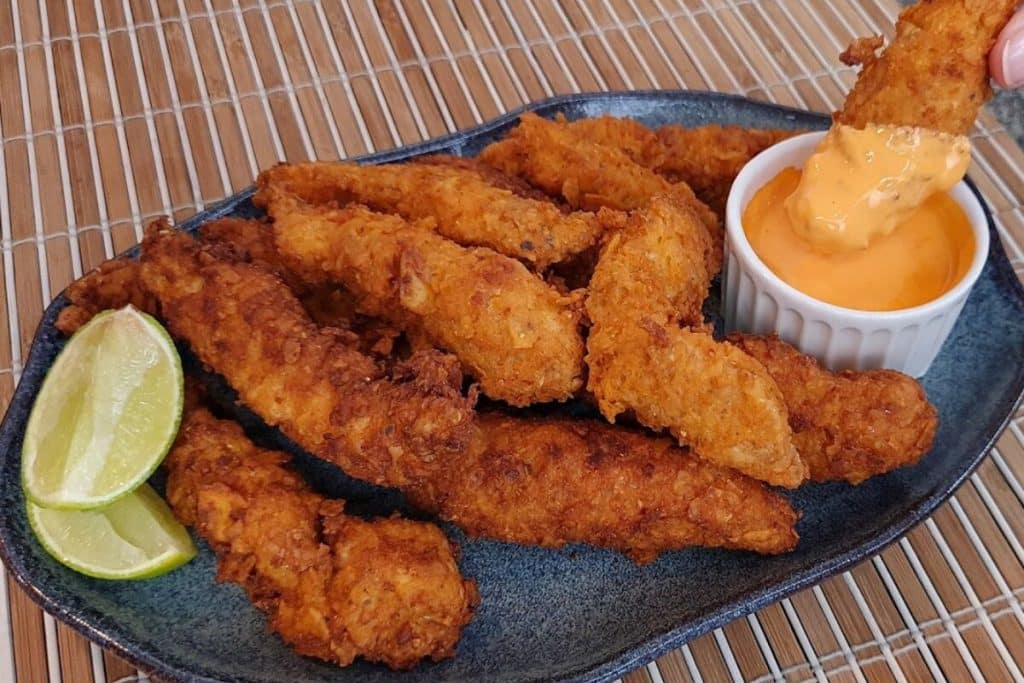 Frango crocante com Doritos