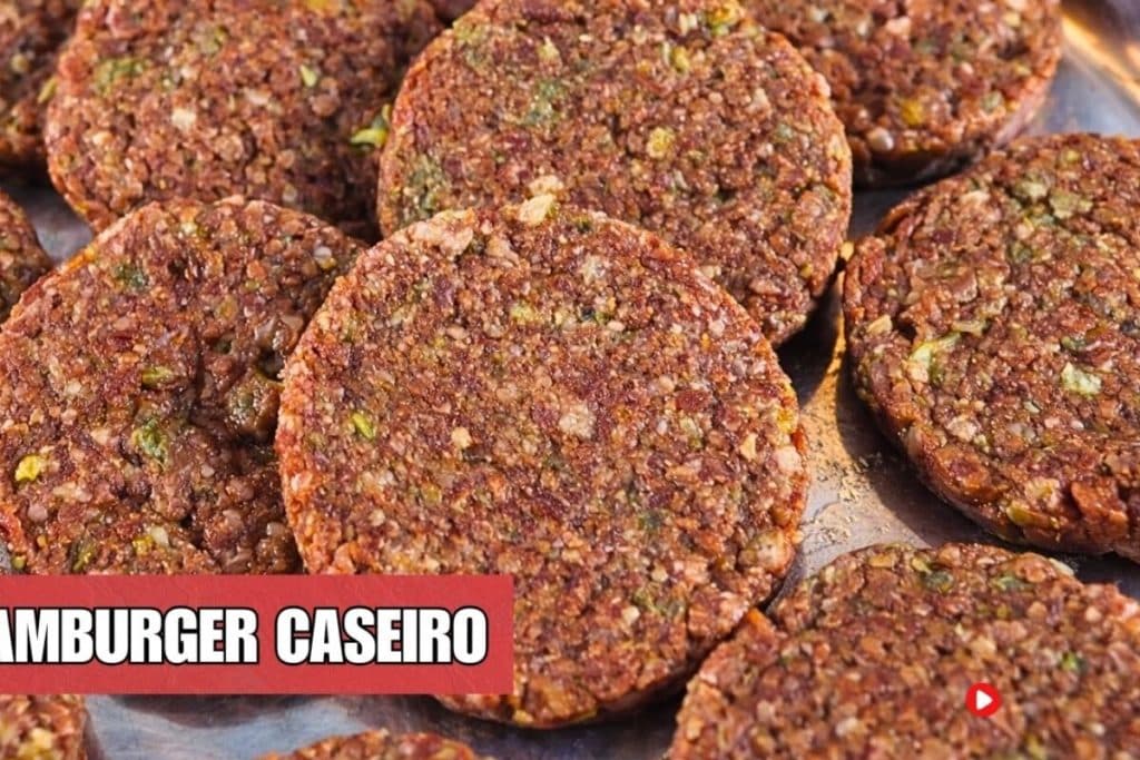 Hambúrguer caseiro