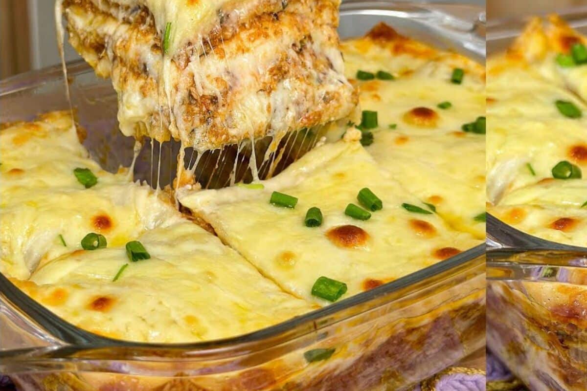 Lasanha de sardinha super econômica e muito gostosa, perfeita para uma refeição com a família 93 Lasanha de sardinha