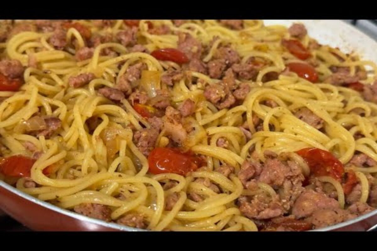 Macarronada toscana simples e muito saborosa, com um molho maravilhoso para agradar a todos 97 Macarronada toscana