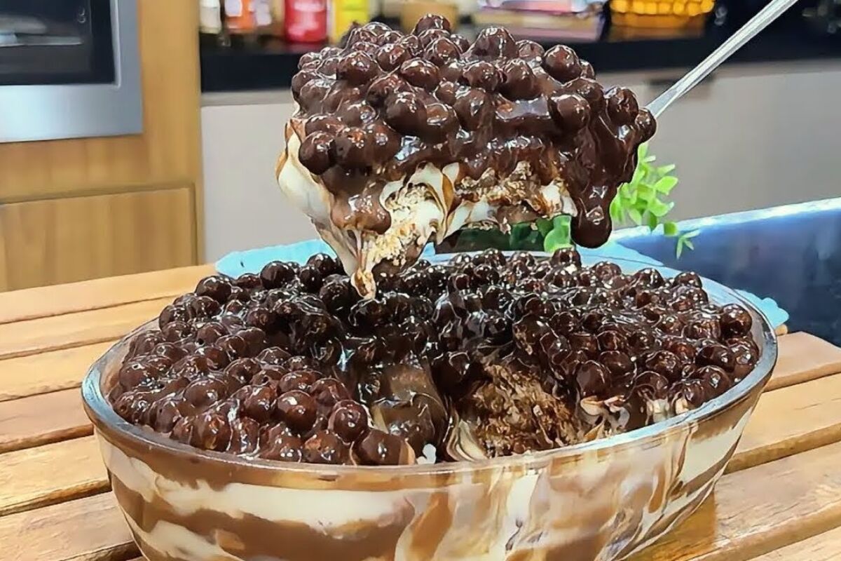 Pavê cremoso de chocolate