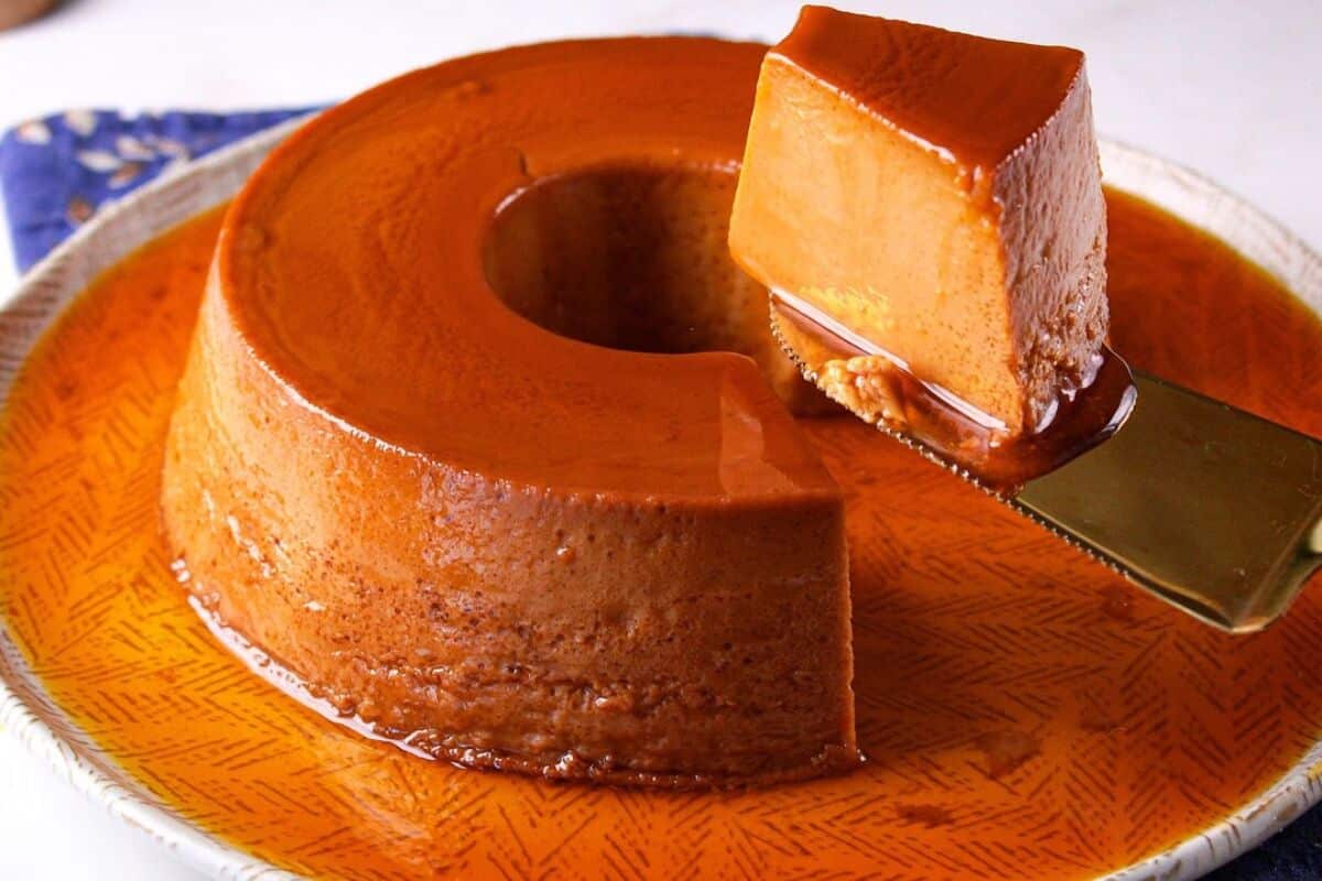 Pudim de doce de leite