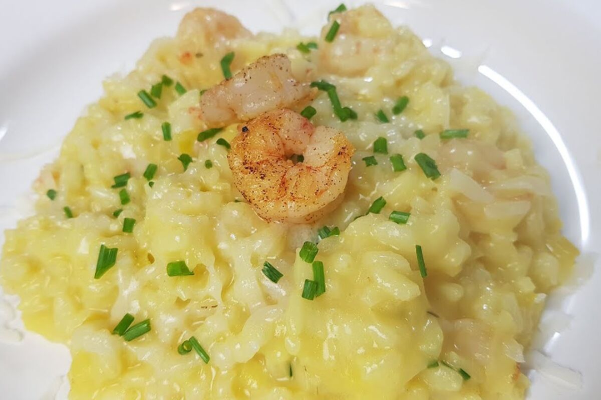 Risoto de camarão