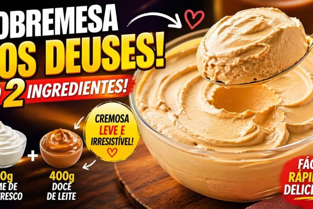 Sobremesa de 2 ingredientes