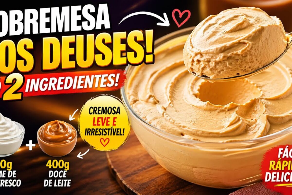 Sobremesa de 2 ingredientes