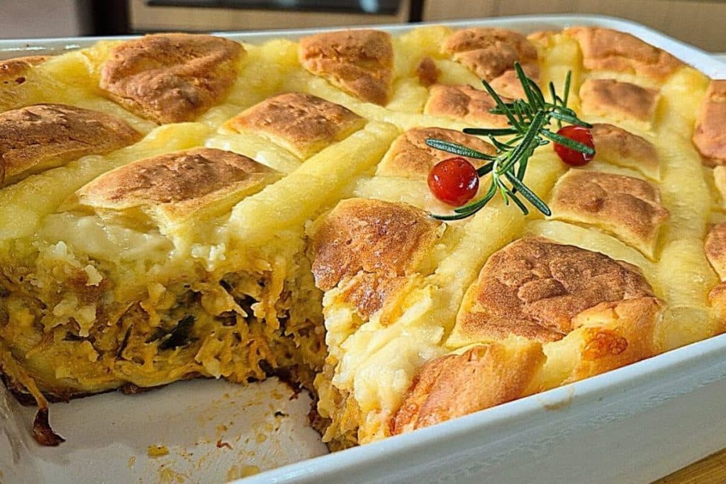 Torta de frango sem trigo