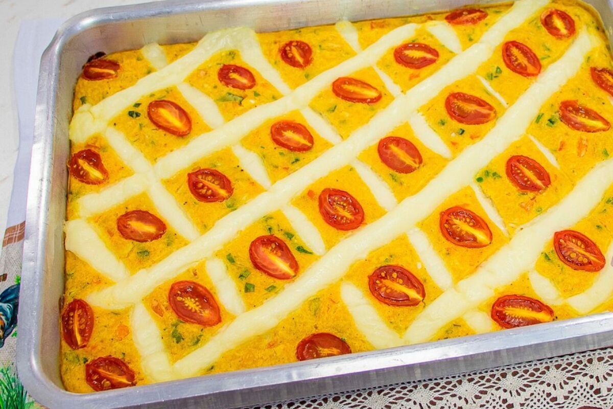 Torta de frango com catupiry