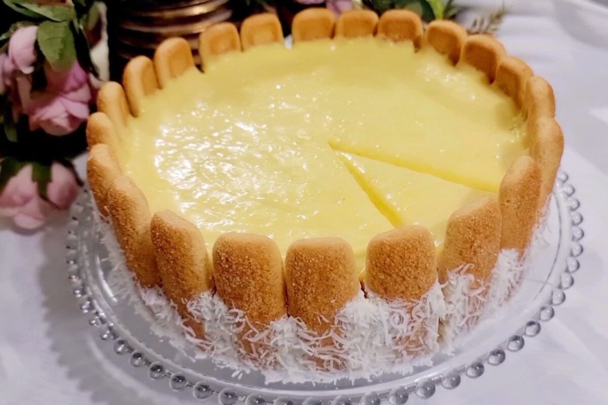 Torta de limão com iogurte