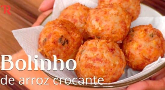 Bolinho de arroz amanhecido