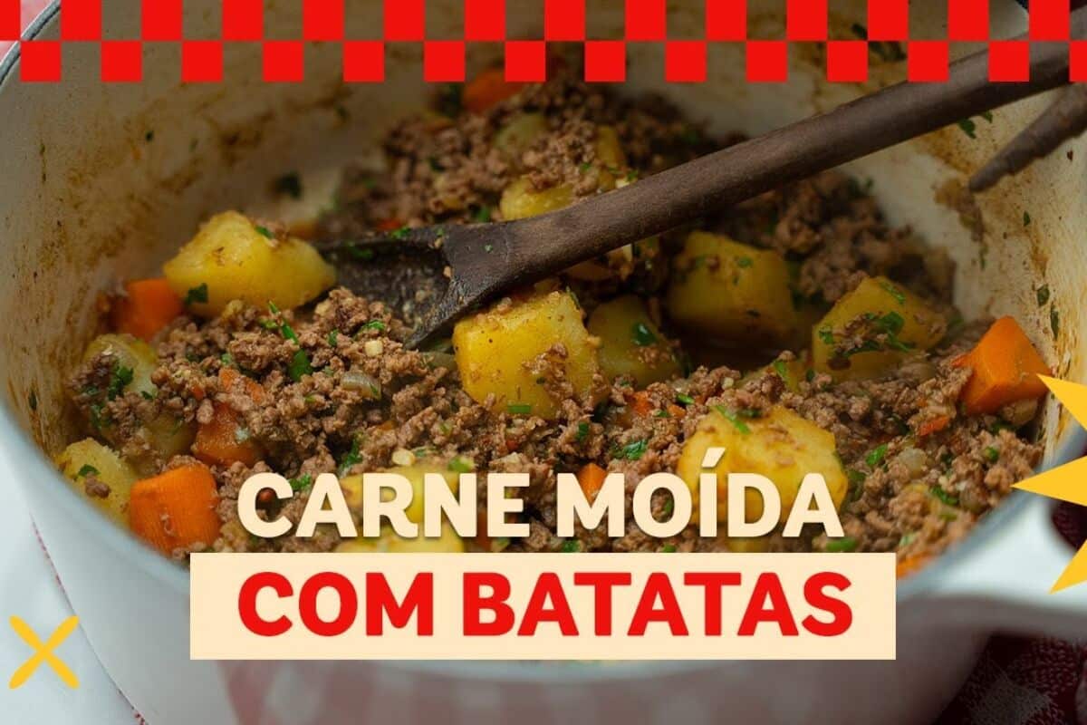 Carne moída com batata