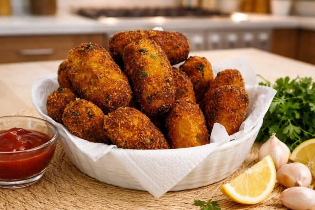 Croquete de frango sem glúten