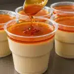 Flan no copinho feito sem ir ao fogo, uma sobremesa muito rápida, econômica e deliciosa 1 Flan no copinho