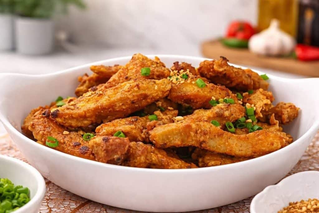 Isca de frango crocante