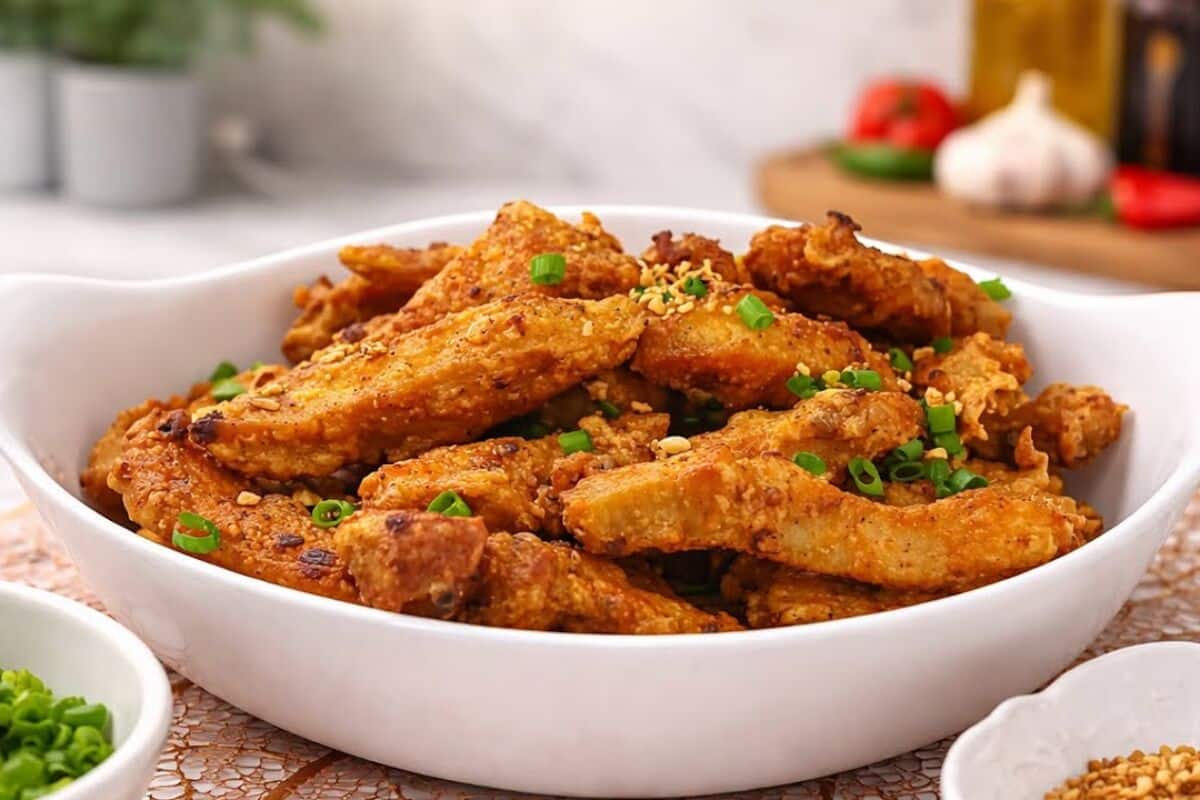 Isca de frango crocante