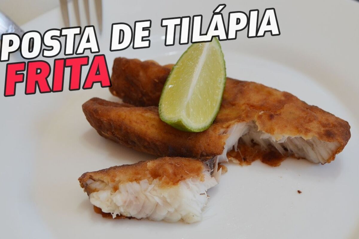 Posta de tilápia frita