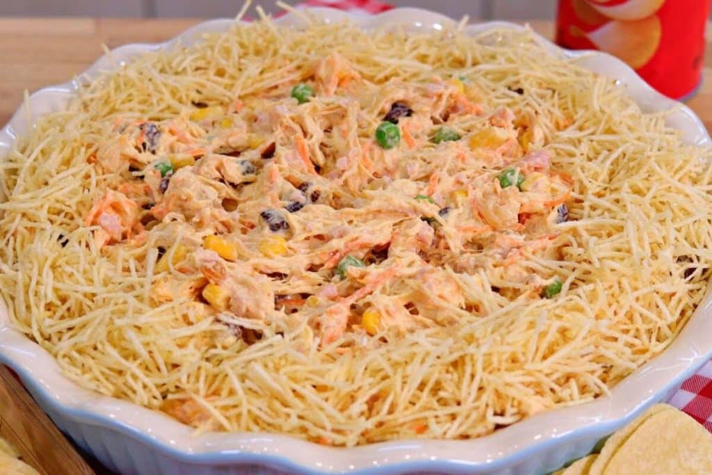 Salpicão com cebola caramelizada