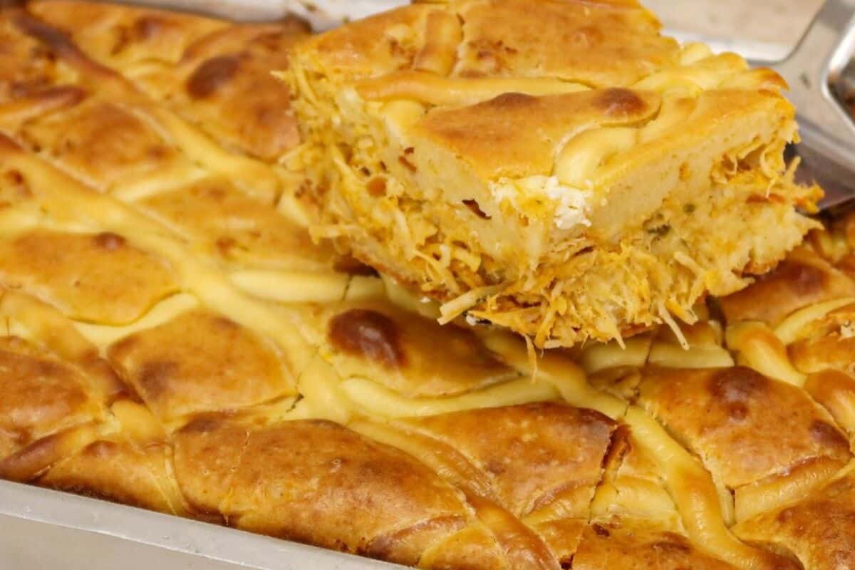 Torta de frango cremosa